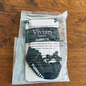 NWT Trumpette Vivian Pink Tights, 6-12 Months